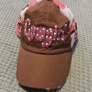 Super cute Cowgirl bling hat